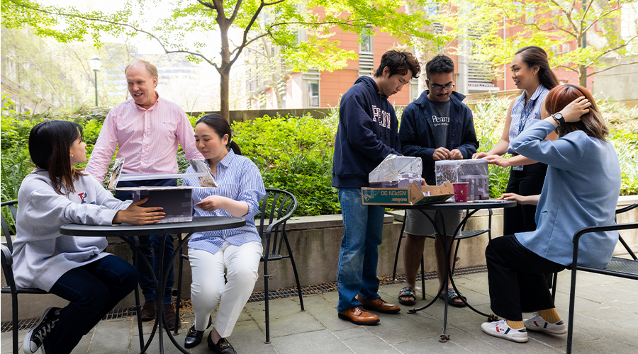 Photo of ELP students on campus