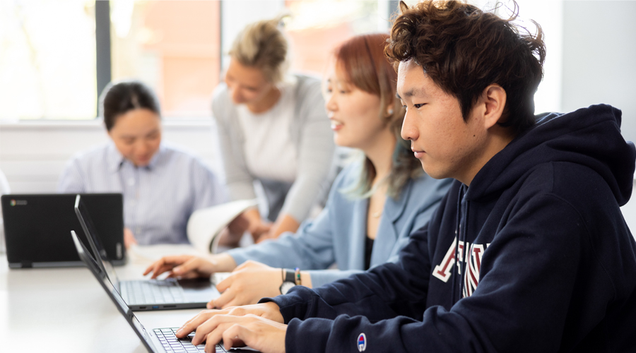 Photo of ELP students in class