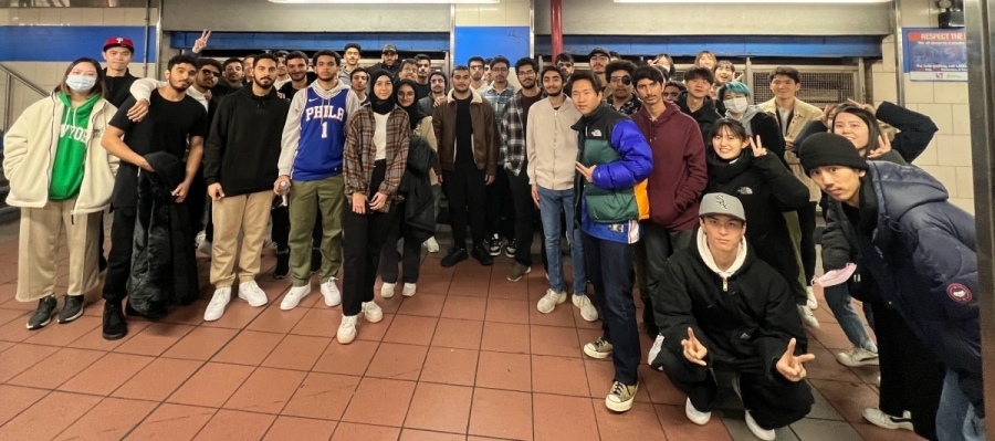 The students were very excited to be going to a Philadelphia Sixers' Basketball Game.