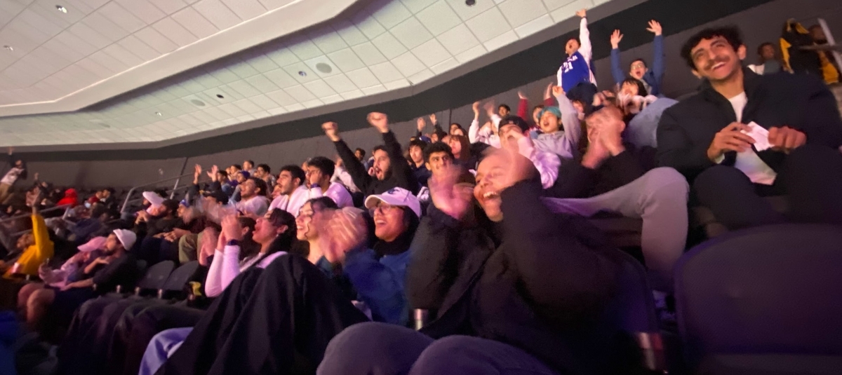 The students were very excited to be going to a Philadelphia Sixers' Basketball Game.