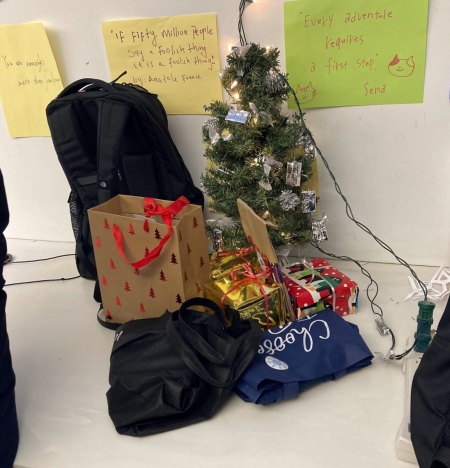 The Student Center held a holiday White Elephant gift-giving and cookie party.